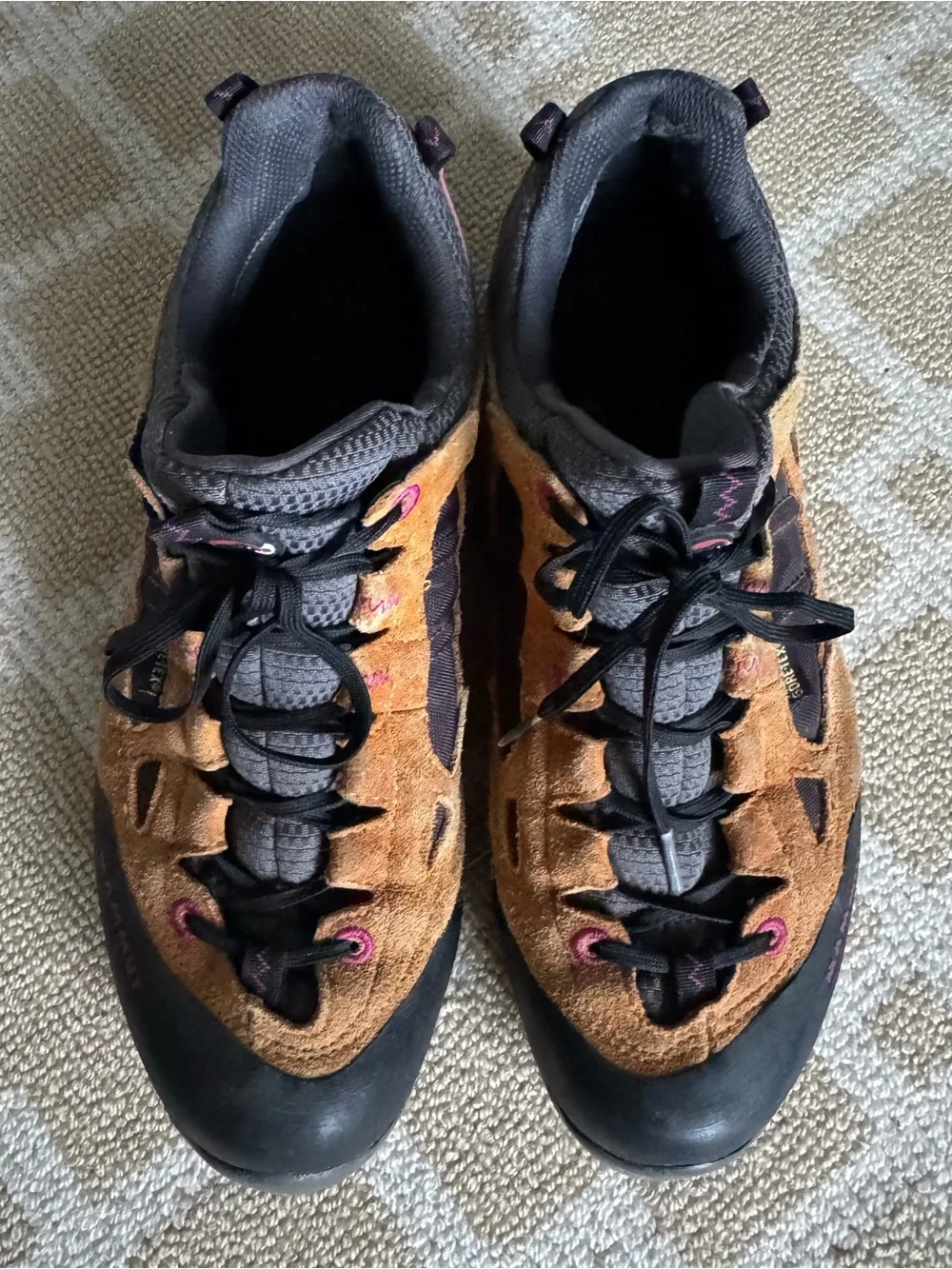 Mammut Redburn GTX Gore-Tex Hiking Shoes Outdoor Sneakers Brown Purple Size 8.5